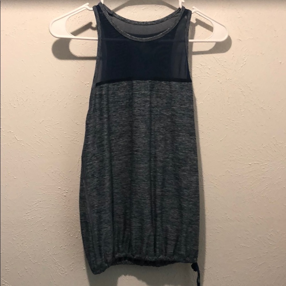 Blue workout tank